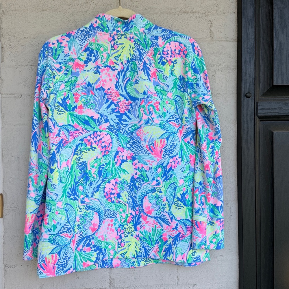 Lilly Pulitzer UPF 50+ Skipper Tunic Pop in Mermaids Cove Size XS - Picture 9 of 13